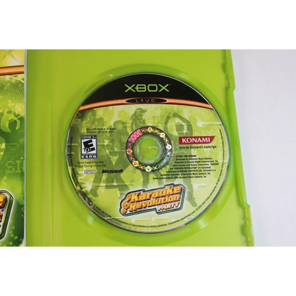 Karaoke Revolution Party (Microsoft Xbox) Authentic, Complete, tested/works